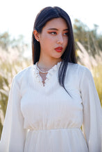 Load image into Gallery viewer, Pleated Off-white Dress