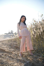 Load image into Gallery viewer, Pleated Peachy Top &amp; Pants Co-Ord Set
