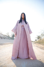 Load image into Gallery viewer, Pleated Purple Abaya
