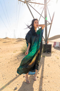 Uranus Cape sleeve kaftan